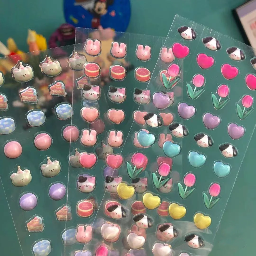 DIY Cute Animal Tulip Material Mud Drop Adhesive Sticker Decoration Manual Photo Album Scrapbook Stationery Stickers
DIY Cute Animal Tulip Material Mud Drop Adhesive Sticker Decoration Manual Photo Album Scrapbook Stationery Stickers