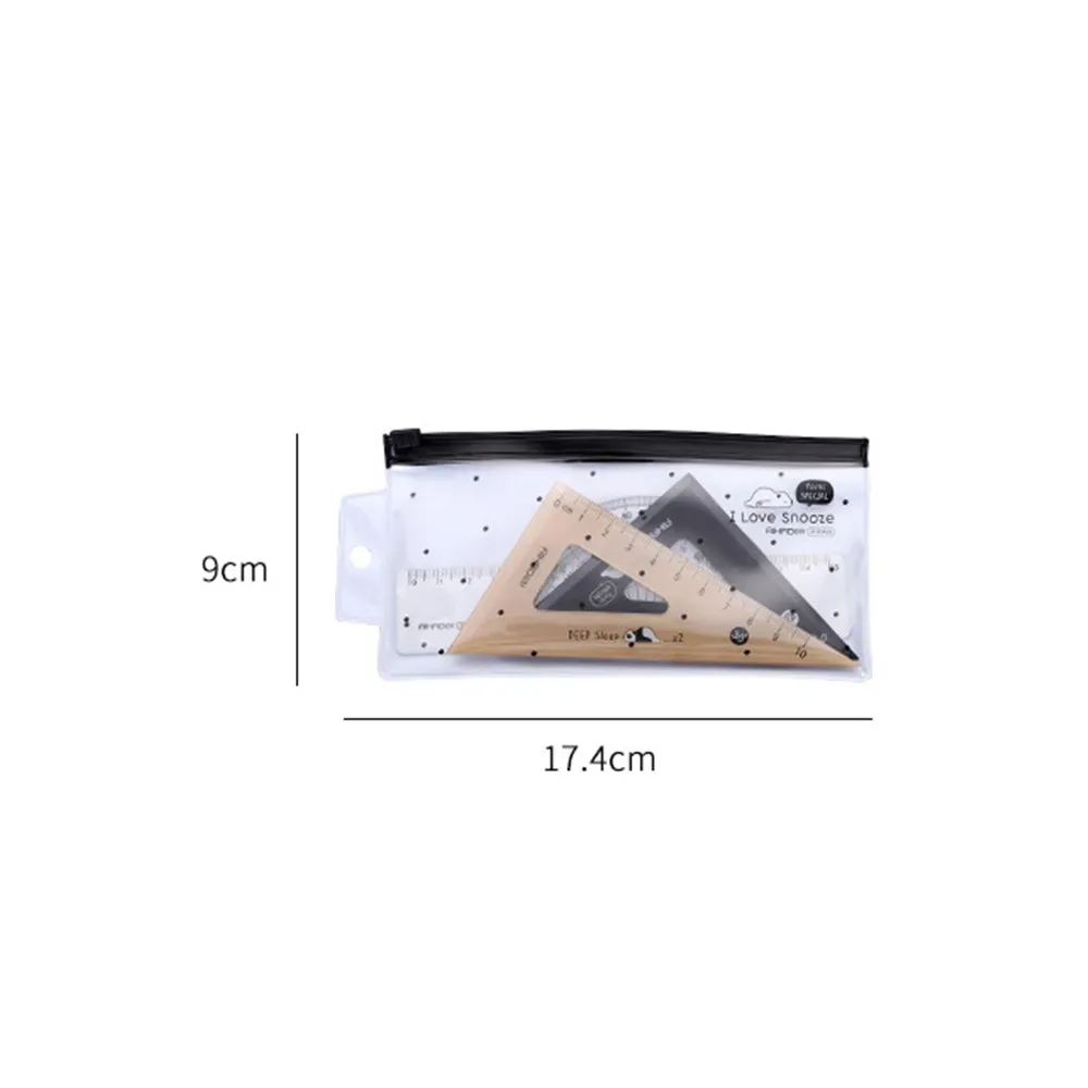 4 Pcs/set Kawaii Lying Bear Plastic Straight Triangle Ruler Protractor Drafting Supply Set For School Art Examination Stationery
4 Pcs/set Kawaii Lying Bear Plastic Straight Triangle Ruler Protractor Drafting Supply Set For School Art Examination Stationery