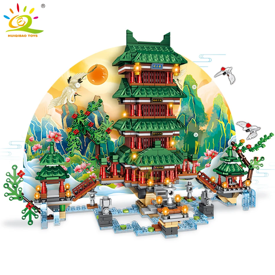 HUIQIBAO TOYS Chinese Culture Relics Architecture Yellow Crane Tower Tengwang Building Block for Children City Street View Brick
HUIQIBAO TOYS Chinese Culture Relics Architecture Yellow Crane Tower Tengwang Building Block for Children City Street View Brick