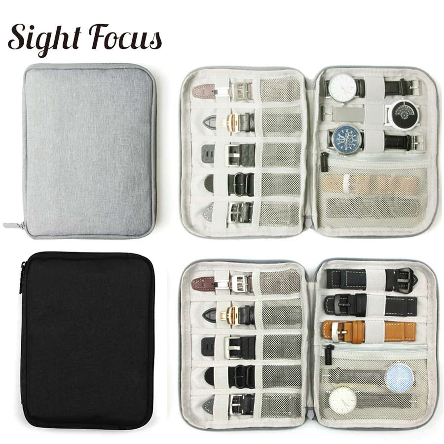Multifunction Portable Watch Strap Organizer Watch Band Box Storage Bag Watchband Holder Watch Travel Case Pouch Gray Black
Multifunction Portable Watch Strap Organizer Watch Band Box Storage Bag Watchband Holder Watch Travel Case Pouch Gray Black