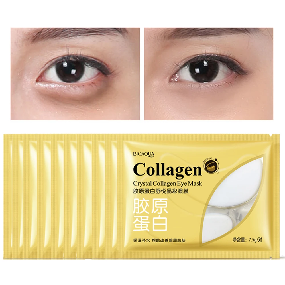 Crystal Collagen Moisturizing Eye Mask Remove Dark Circles Anti-Puffiness Anti-wrinkle Firm Lifting Nourish Eye Skin Care
Crystal Collagen Moisturizing Eye Mask Remove Dark Circles Anti-Puffiness Anti-wrinkle Firm Lifting Nourish Eye Skin Care