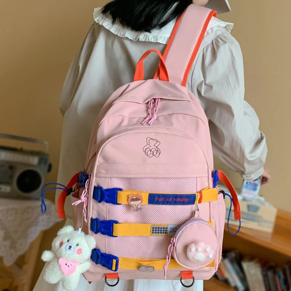 Fashion Kawaii Girl Net Student Set Bag Nylon Lady Mesh Waterproof Backpack Cute Women Travel Bag Female Laptop College Backpack
Fashion Kawaii Girl Net Student Set Bag Nylon Lady Mesh Waterproof Backpack Cute Women Travel Bag Female Laptop College Backpack
