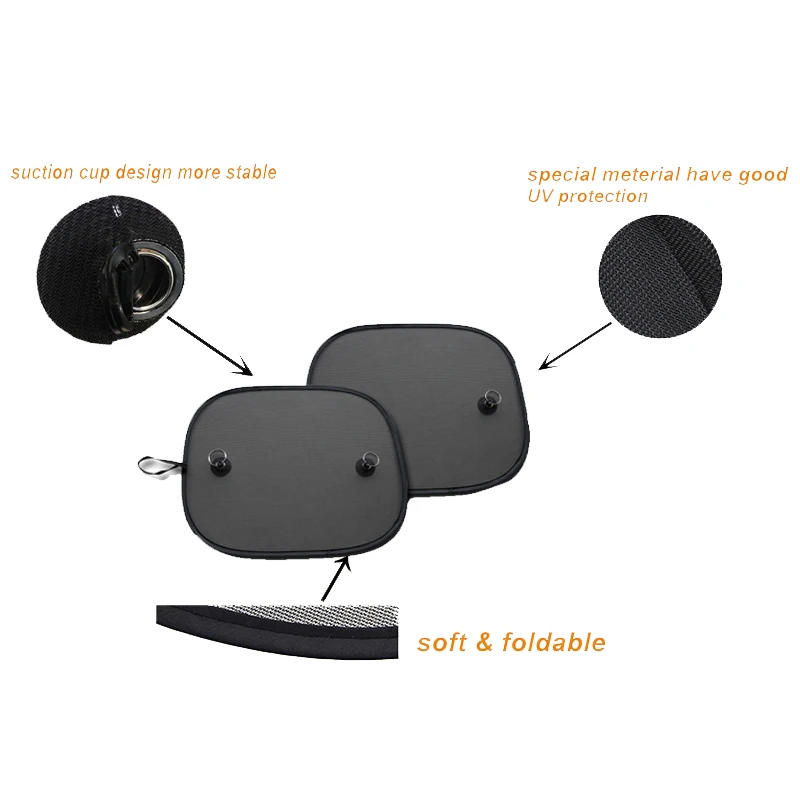 Super Quality 2pcs Black Side Car Sun Shades Rear Window Sunshades Cover Mesh Visor Shield Screen Interior UV protection
Super Quality 2pcs Black Side Car Sun Shades Rear Window Sunshades Cover Mesh Visor Shield Screen Interior UV protection