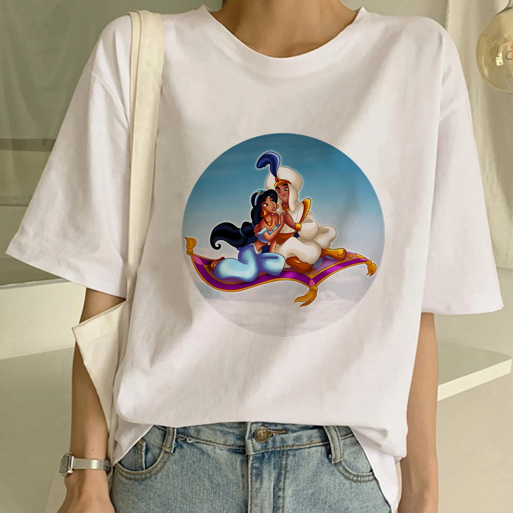 Disney Aladdin and The Magic lamp Tee shirt Women Fashion Aesthetic Grapgic T-shirt Female Urbano Tops Basic Casual Tee Dropship
Disney Aladdin and The Magic lamp Tee shirt Women Fashion Aesthetic Grapgic T-shirt Female Urbano Tops Basic Casual Tee Dropship