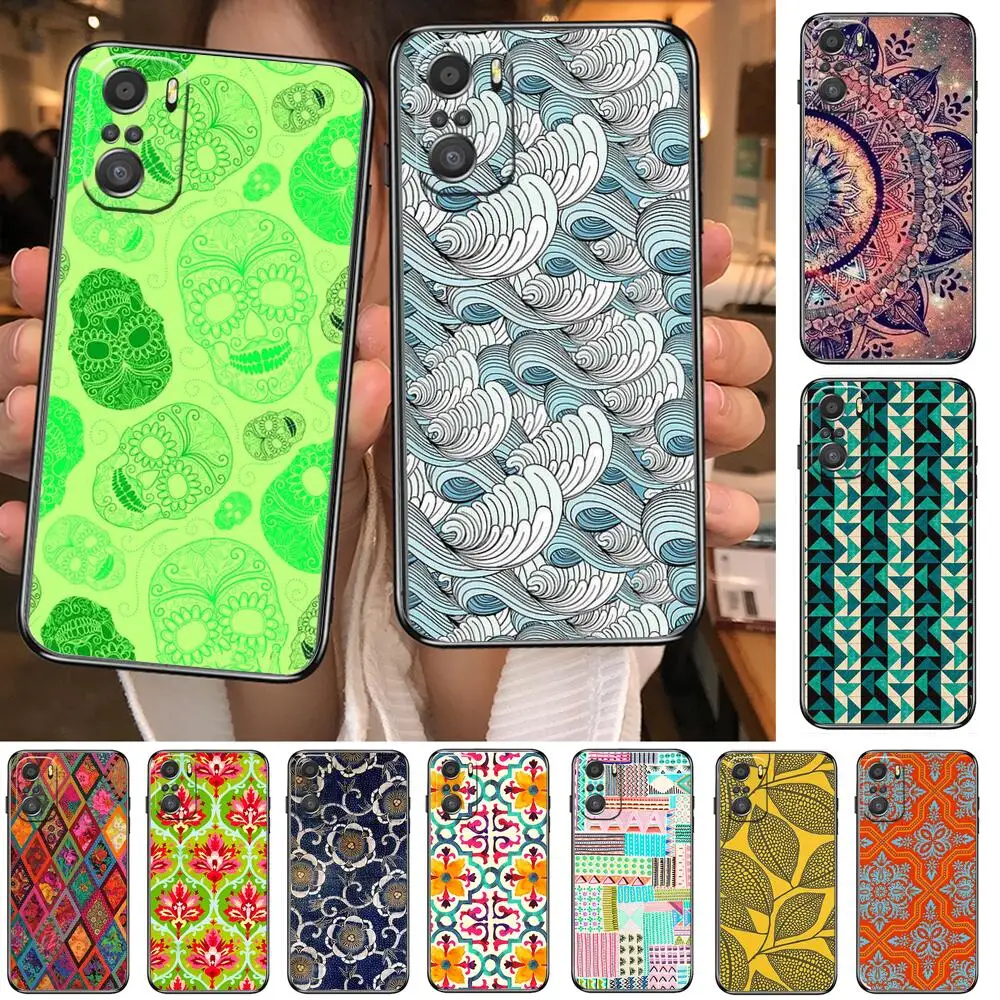 Vintage Indian Floral Henna Mandala Yoga Ethnic cartoon Phone Case For XiaoMi Redmi Note 10 9 9s 8 7 6 5 A Pro s T Black Cover S
Vintage Indian Floral Henna Mandala Yoga Ethnic cartoon Phone Case For XiaoMi Redmi Note 10 9 9s 8 7 6 5 A Pro s T Black Cover S