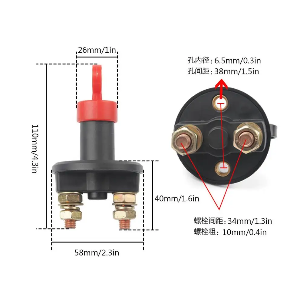 Car Battery Switch Vehicle 12V 24V Car Modified Power Isolator Cut Off Switch Car Power Switch For Auto Truck Boat
Car Battery Switch Vehicle 12V 24V Car Modified Power Isolator Cut Off Switch Car Power Switch For Auto Truck Boat
