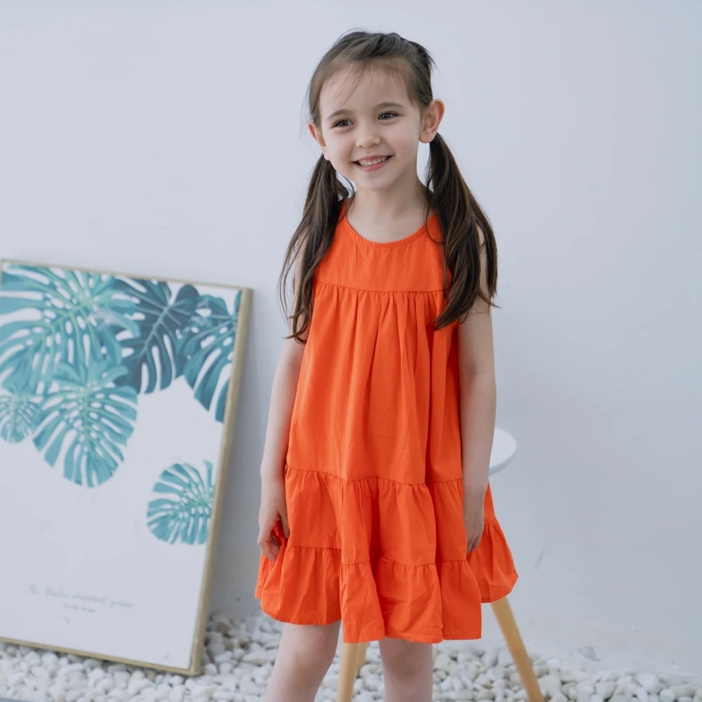 Hollead Summer Kids Sleeveless Dresses Girl Round Neck Camisole Dress Orange Patchwork Folds Dresses 6-15 Years Children Clothes
Hollead Summer Kids Sleeveless Dresses Girl Round Neck Camisole Dress Orange Patchwork Folds Dresses 6-15 Years Children Clothes