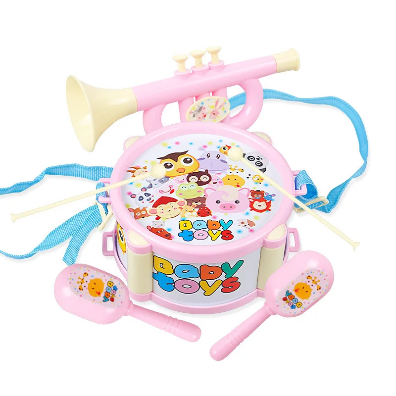 Dropship Musical Toy Set Roll Drum Guitar Instruments Band Kit Kids Early Educational Toy Gift Baby Grasp Hand Bell Music Toys
Dropship Musical Toy Set Roll Drum Guitar Instruments Band Kit Kids Early Educational Toy Gift Baby Grasp Hand Bell Music Toys