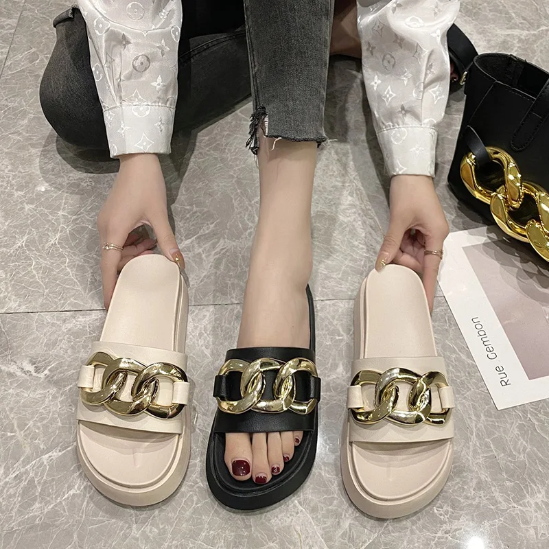 Flat Shoes Female Summer Clogs Woman Med Slippers Casual Slides Platform Pantofle Beach Luxury Soft 2021 PU Rome Slippers Casual 
Flat Shoes Female Summer Clogs Woman Med Slippers Casual Slides Platform Pantofle Beach Luxury Soft 2021 PU Rome Slippers Casual