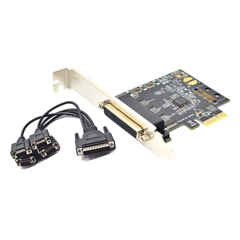 PCI-E Serial Port Card Pcie to 4 Serial Port RS232 9-Pin Industrial Control 4-Port Expansion Card AX99100 with Cable
PCI-E Serial Port Card Pcie to 4 Serial Port RS232 9-Pin Industrial Control 4-Port Expansion Card AX99100 with Cable