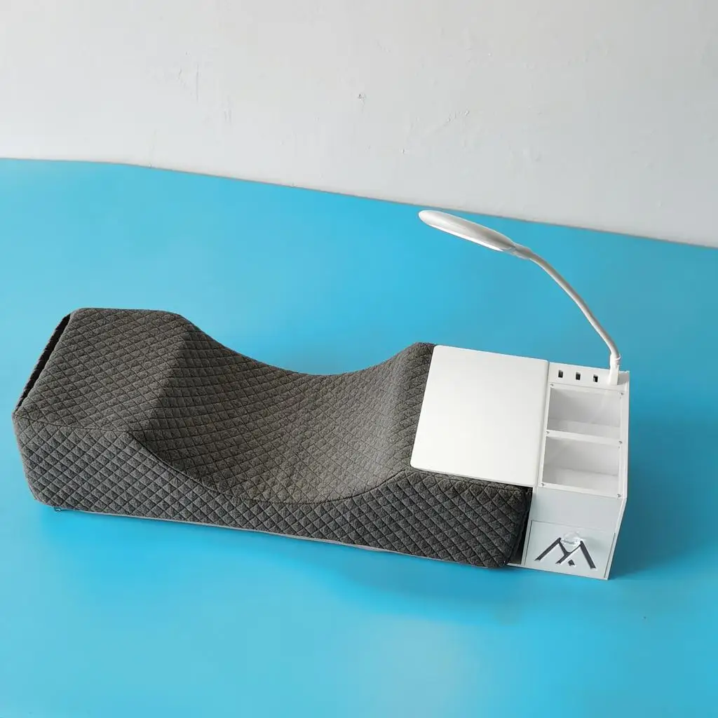 Neck Pillow and Lash Bed for Eyelash Extensions, LED Shadowless Light, USB Interface Three Levels Adjustable 
Neck Pillow and Lash Bed for Eyelash Extensions, LED Shadowless Light, USB Interface Three Levels Adjustable