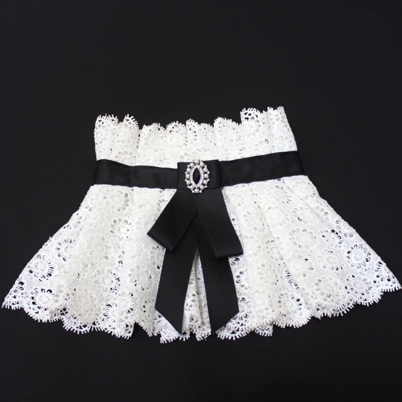 Vintage Steampunk Womens Ruffle Fake Collar Hollow Out Floral Lace Big Shawl Wrap Rhinestone Bowtie Lolita Neck Ruff
Vintage Steampunk Womens Ruffle Fake Collar Hollow Out Floral Lace Big Shawl Wrap Rhinestone Bowtie Lolita Neck Ruff
