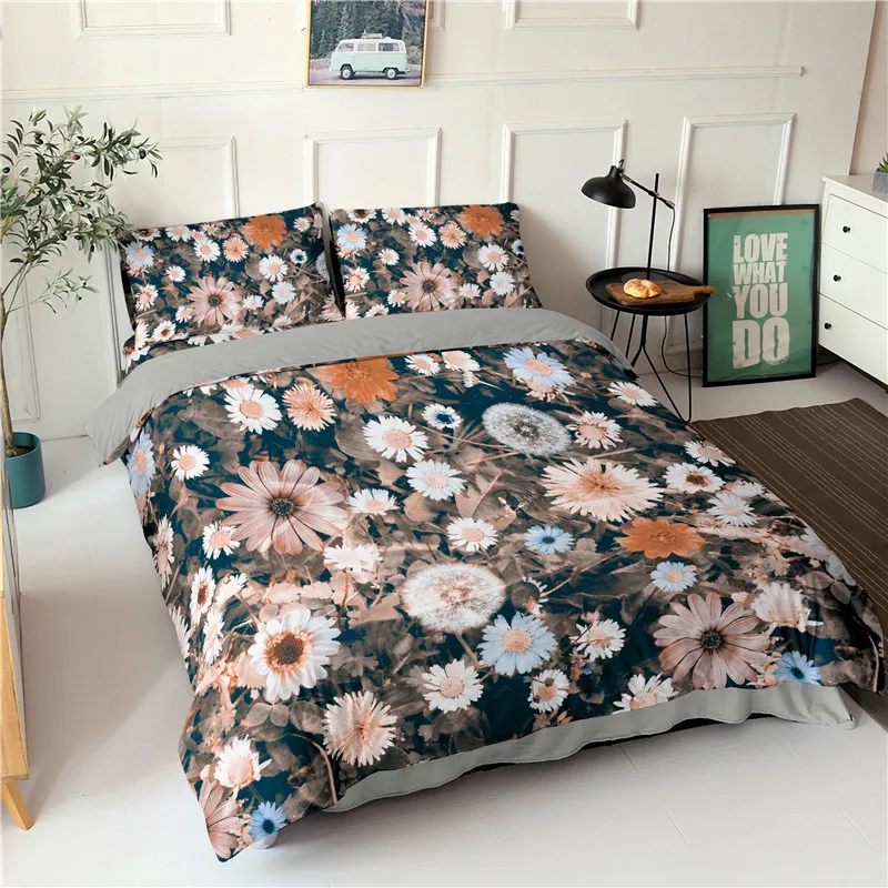 3D Flowers Bedding Sets Vintage Floral Soft Duvet Cover Pillowcase 2/3pcs Flowers Bedclothes Queen Bed Set
3D Flowers Bedding Sets Vintage Floral Soft Duvet Cover Pillowcase 2/3pcs Flowers Bedclothes Queen Bed Set