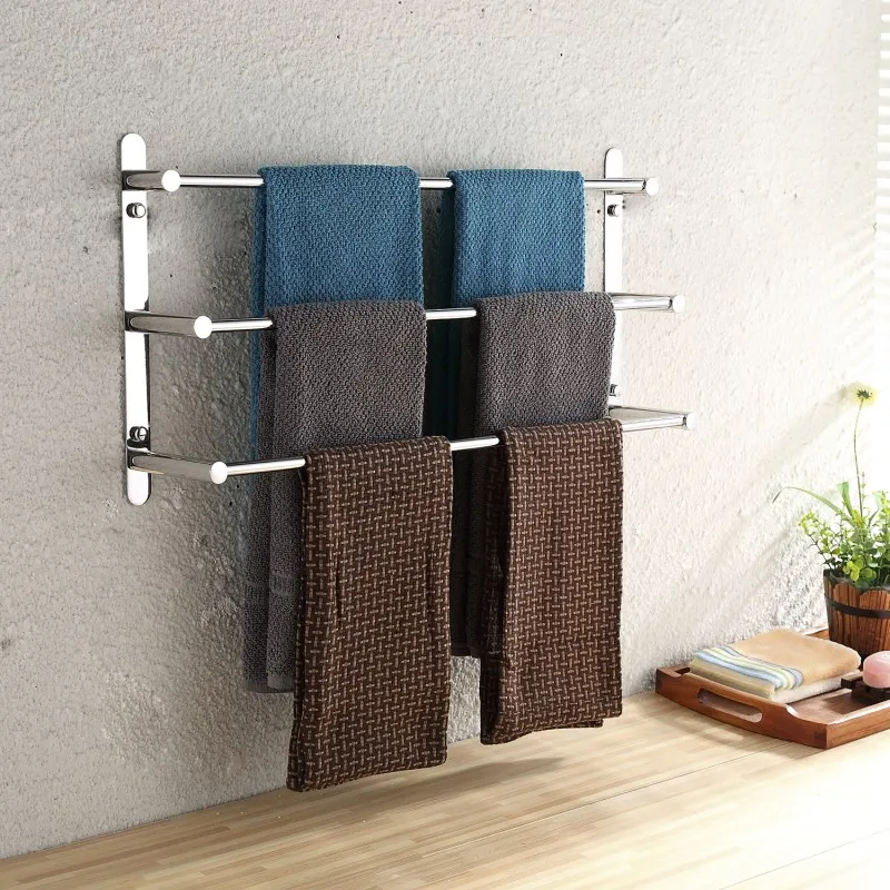 3 Stagger Layers Towel Rack Shelf Stand 304 Stainless Steel Hand Polishing Mirror Bathroom Accessories Set 3 Towel Bars 60/70CM
3 Stagger Layers Towel Rack Shelf Stand 304 Stainless Steel Hand Polishing Mirror Bathroom Accessories Set 3 Towel Bars 60/70CM