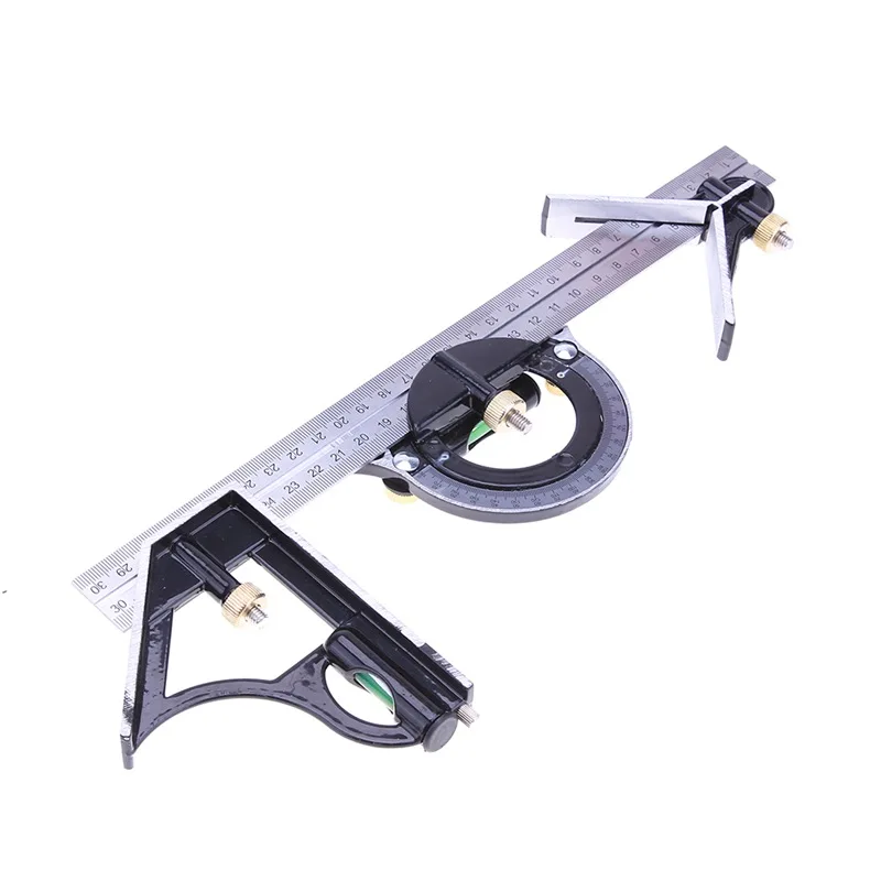 3 In1 Adjustable Ruler Multi Combination Square Angle Finder Protractor 300mm/12 inch Measuring Set Tools Universal Ruler Right
3 In1 Adjustable Ruler Multi Combination Square Angle Finder Protractor 300mm/12 inch Measuring Set Tools Universal Ruler Right