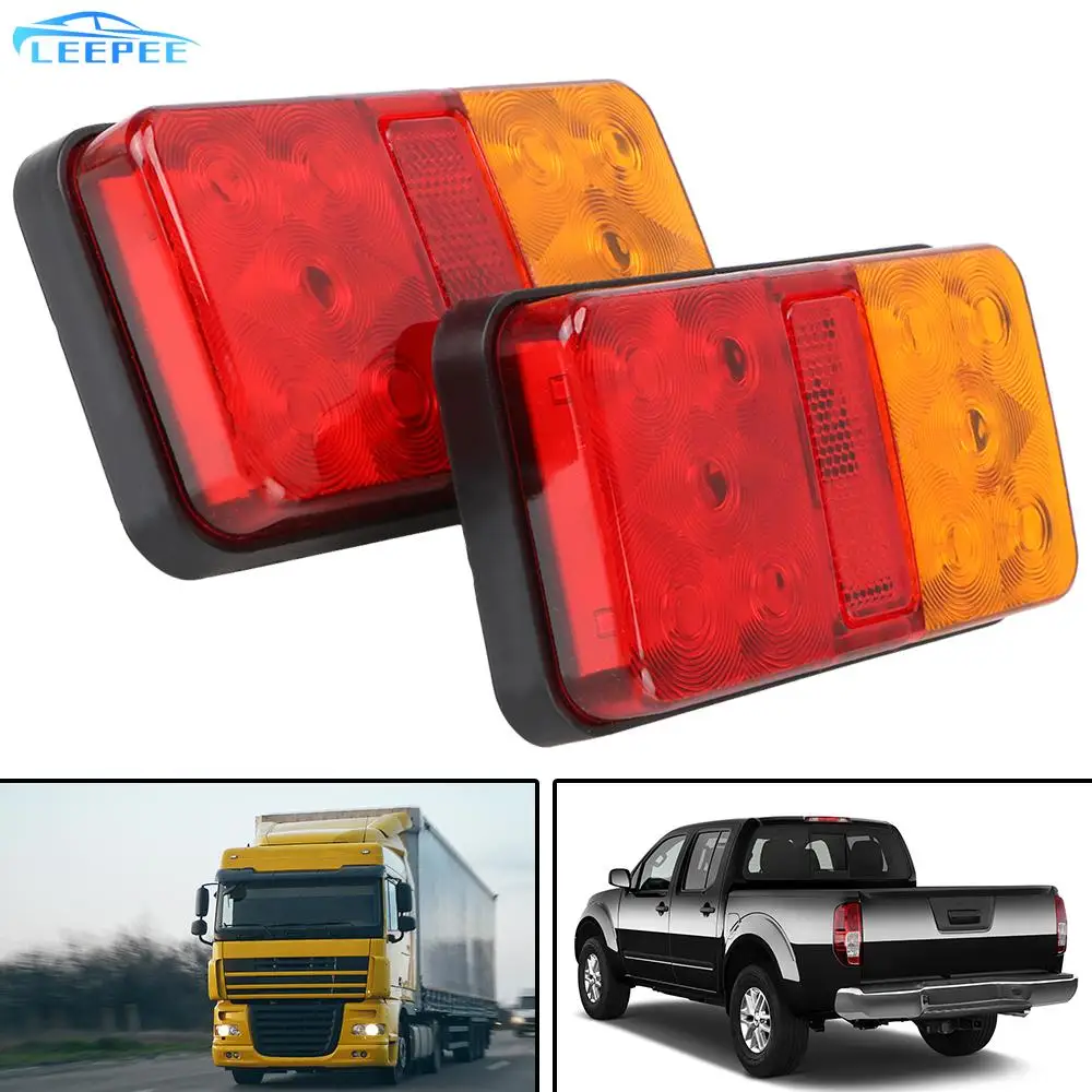 12V 24V LED Tail Light for Car Truck Trailer Caravan Taillight Turn Signal Indicator Stop Lamp Rear Brake Light 10 LED 2PCS
12V 24V LED Tail Light for Car Truck Trailer Caravan Taillight Turn Signal Indicator Stop Lamp Rear Brake Light 10 LED 2PCS