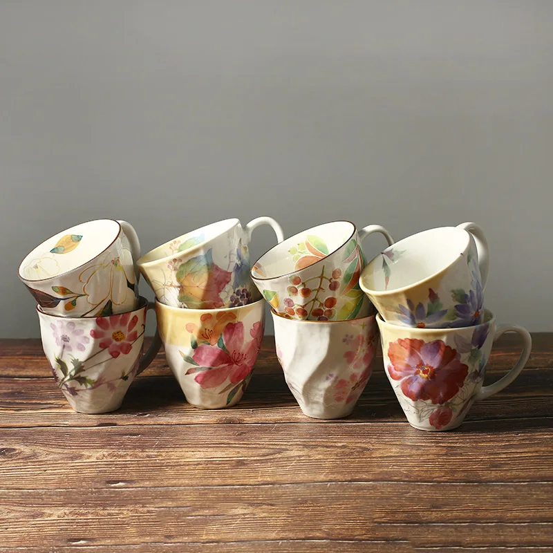 270ml Japan Imported Ceramic Water Cup Mino Yaki Hand-painted Flower Color Water Cup Gift Box Home Drinking Cup Ceramic Mug
270ml Japan Imported Ceramic Water Cup Mino Yaki Hand-painted Flower Color Water Cup Gift Box Home Drinking Cup Ceramic Mug