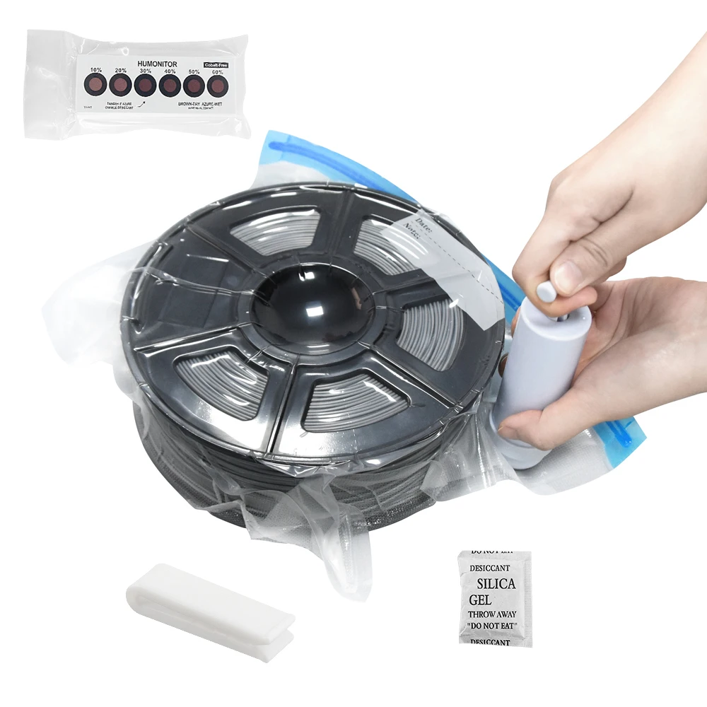 30 Bag 3D Printer PLA/ABS/TPU Filament Storage Vacuum Bag Filament Dryer Safekeeping Humidity Resistant For 3D Printer Parts
30 Bag 3D Printer PLA/ABS/TPU Filament Storage Vacuum Bag Filament Dryer Safekeeping Humidity Resistant For 3D Printer Parts