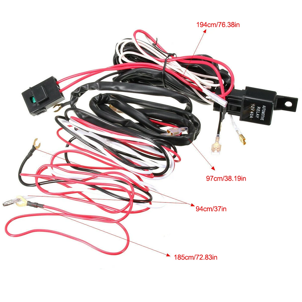 1 Set LED Laser Rocker Switch Wiring Harness Kit 12V SUV ATV Red LED Light Bar Rocker Switch Wiring Harness 40A Relay Fuse Kit
1 Set LED Laser Rocker Switch Wiring Harness Kit 12V SUV ATV Red LED Light Bar Rocker Switch Wiring Harness 40A Relay Fuse Kit