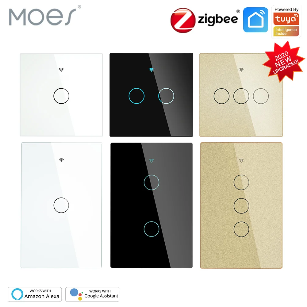 ZigBee With Neutral/No Neutral ,No Capacitor Wall Touch Smart Light Switch Smart Life/Tuya Works with Alexa,Google Hub Required
ZigBee With Neutral/No Neutral ,No Capacitor Wall Touch Smart Light Switch Smart Life/Tuya Works with Alexa,Google Hub Required