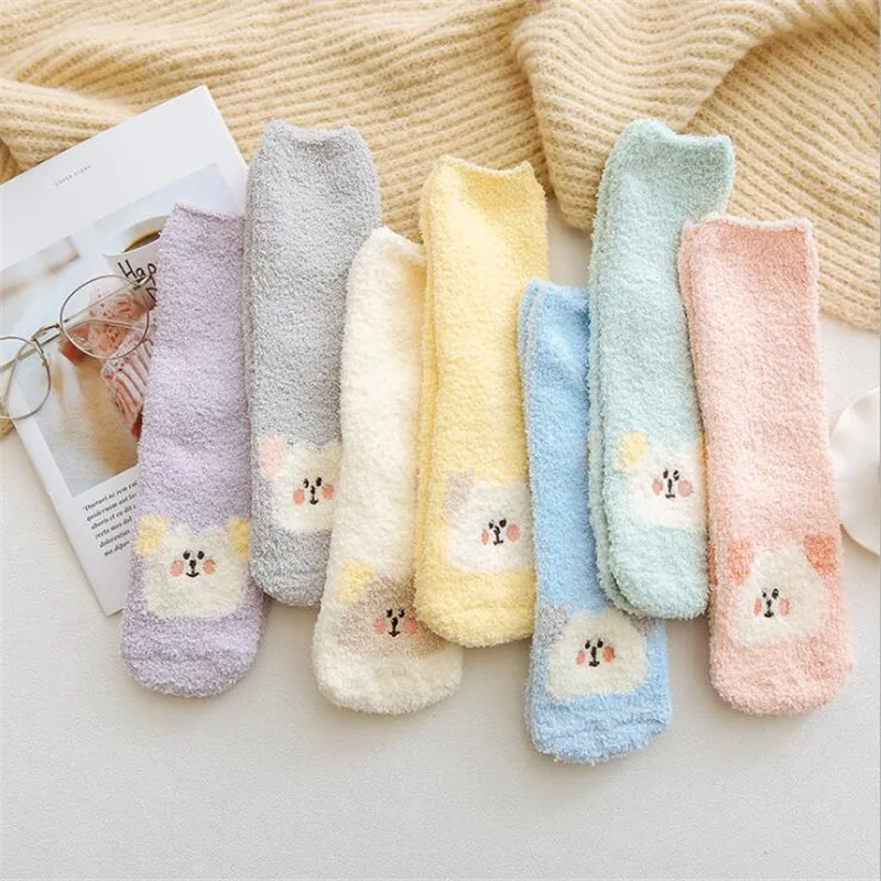 Fashion Women Cartoon Fuzzy Socks Autumn Winter Plush Coral Fleece Socks Women's Lady Warm Floor Sleep Sock Female
Fashion Women Cartoon Fuzzy Socks Autumn Winter Plush Coral Fleece Socks Women's Lady Warm Floor Sleep Sock Female