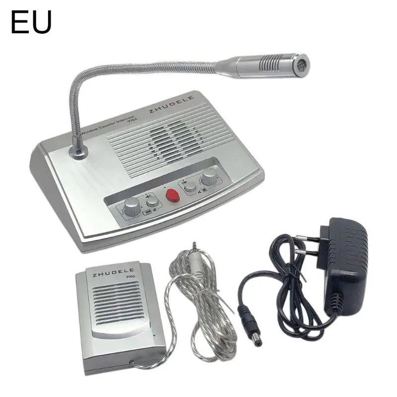 2 Way Window Intercom System Bank Counter Interphone Zero-touch For Business Store Bank Station Ticket Window 9906
2 Way Window Intercom System Bank Counter Interphone Zero-touch For Business Store Bank Station Ticket Window 9906