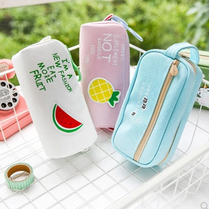 Large Capacity Pencil Case Cute Canvas Pencilcase School Pen Case Supplies Pencil Bag School Box Pen Pencil Pouch Stationery
Large Capacity Pencil Case Cute Canvas Pencilcase School Pen Case Supplies Pencil Bag School Box Pen Pencil Pouch Stationery