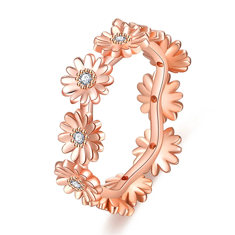 Classic Female Crystal Flower Ring Charm Rose Gold Color Wedding Rings For Women Luxury Bride White Zircon Engagement Ring
Classic Female Crystal Flower Ring Charm Rose Gold Color Wedding Rings For Women Luxury Bride White Zircon Engagement Ring