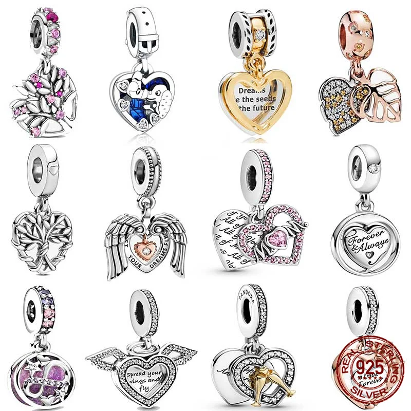 100% Real 925 Sterling Silver Love Heart Pendant Series Fit Original 3mm Bracelet&Bangle Making Fashion DIY Jewelry For Women
100% Real 925 Sterling Silver Love Heart Pendant Series Fit Original 3mm Bracelet&Bangle Making Fashion DIY Jewelry For Women