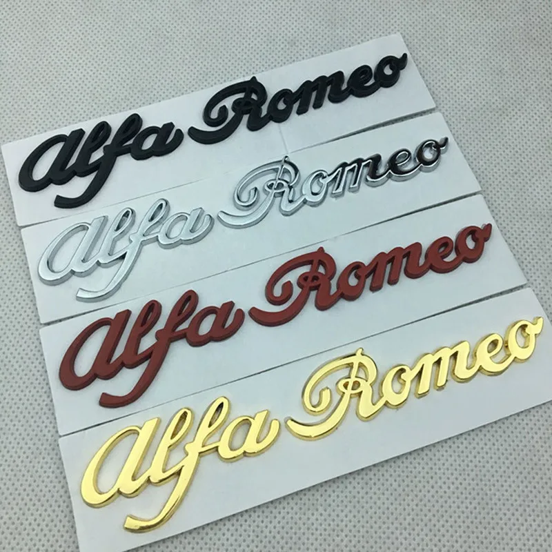 For Alfa Romeo Letter Sticker for Alfa 146 147 155 156 159 Stelvio Giulia Giulietta Mito GT Side Rear Emblem Alloy Accessories
For Alfa Romeo Letter Sticker for Alfa 146 147 155 156 159 Stelvio Giulia Giulietta Mito GT Side Rear Emblem Alloy Accessories