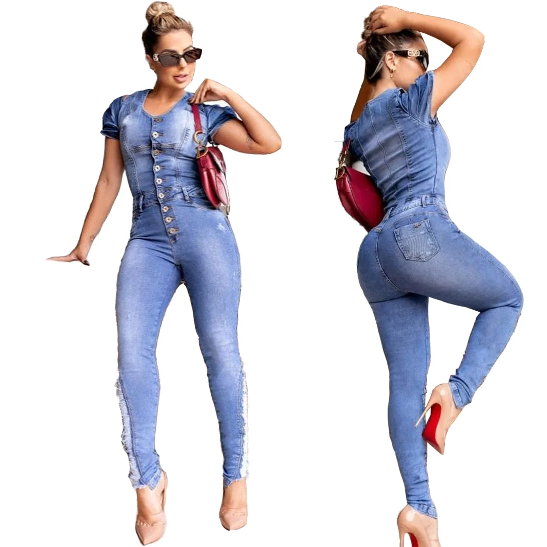 New fashion slim slimming jumpsuit with white spray, ripped holes, pleated one-piece jeans women pants high rise jeans women
New fashion slim slimming jumpsuit with white spray, ripped holes, pleated one-piece jeans women pants high rise jeans women
