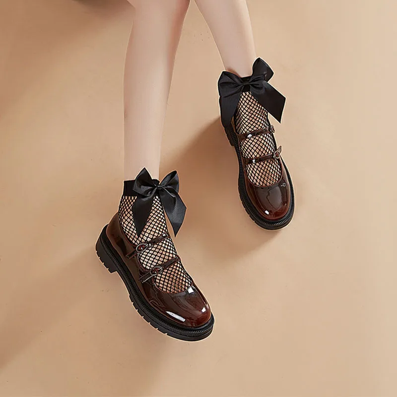 Big Bows Black White Socks Breathable Fishnet Cute Women Socks Summer Thin Girls Short Socks Sokken
Big Bows Black White Socks Breathable Fishnet Cute Women Socks Summer Thin Girls Short Socks Sokken