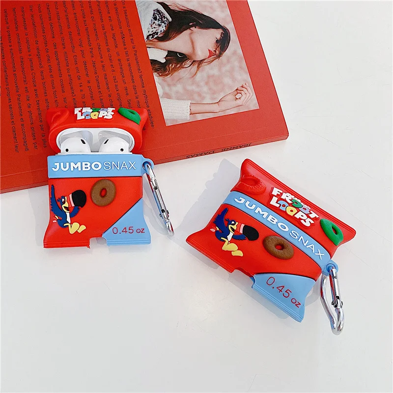 3D Cute Donuts Snacks Keyring Soft Silicone Case For Apple AirPods Pro Earphone Cases Wireless Charging Cover for Airpods 1 2
3D Cute Donuts Snacks Keyring Soft Silicone Case For Apple AirPods Pro Earphone Cases Wireless Charging Cover for Airpods 1 2
