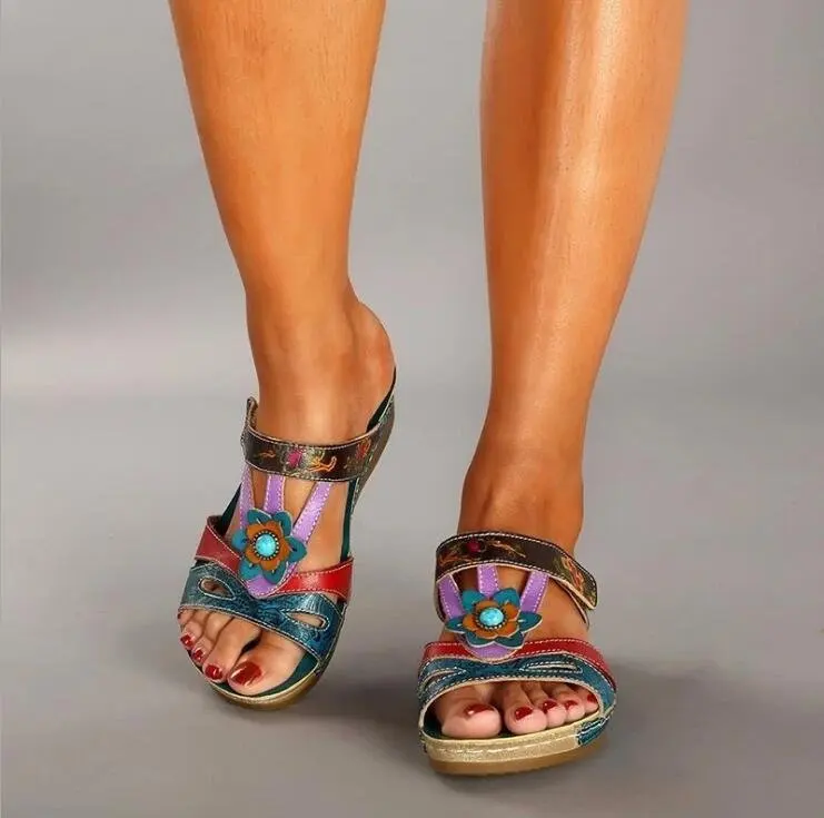 Summer women slippers National style PU leather lady Wedges Platform casual shoes woman Sewing beach slip-on slides 2020 Slides
Summer women slippers National style PU leather lady Wedges Platform casual shoes woman Sewing beach slip-on slides 2020 Slides