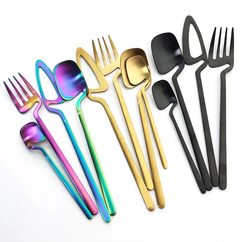 4 Pcs Black Tableware Set Kitchen Decor Spoon Fork Knife Cutlery Set Kitchen Tools Ice Cream Desserts Soup Coffee Use Dinnerware
4 Pcs Black Tableware Set Kitchen Decor Spoon Fork Knife Cutlery Set Kitchen Tools Ice Cream Desserts Soup Coffee Use Dinnerware