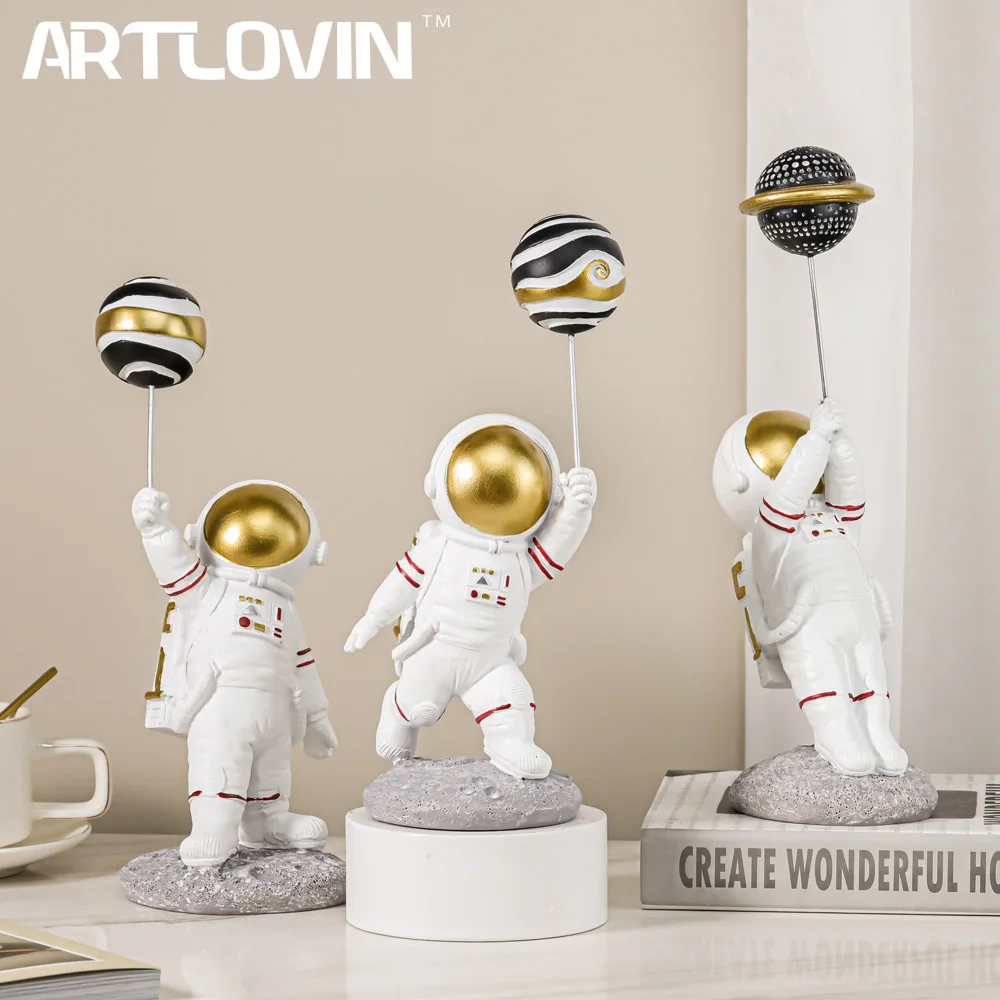 ARTLOVIN Home Decor Astronauts Figurines Creative Spaceman Figures Weightless Astronauts Gifts Gold Tabletop Decoration Ornament 
ARTLOVIN Home Decor Astronauts Figurines Creative Spaceman Figures Weightless Astronauts Gifts Gold Tabletop Decoration Ornament