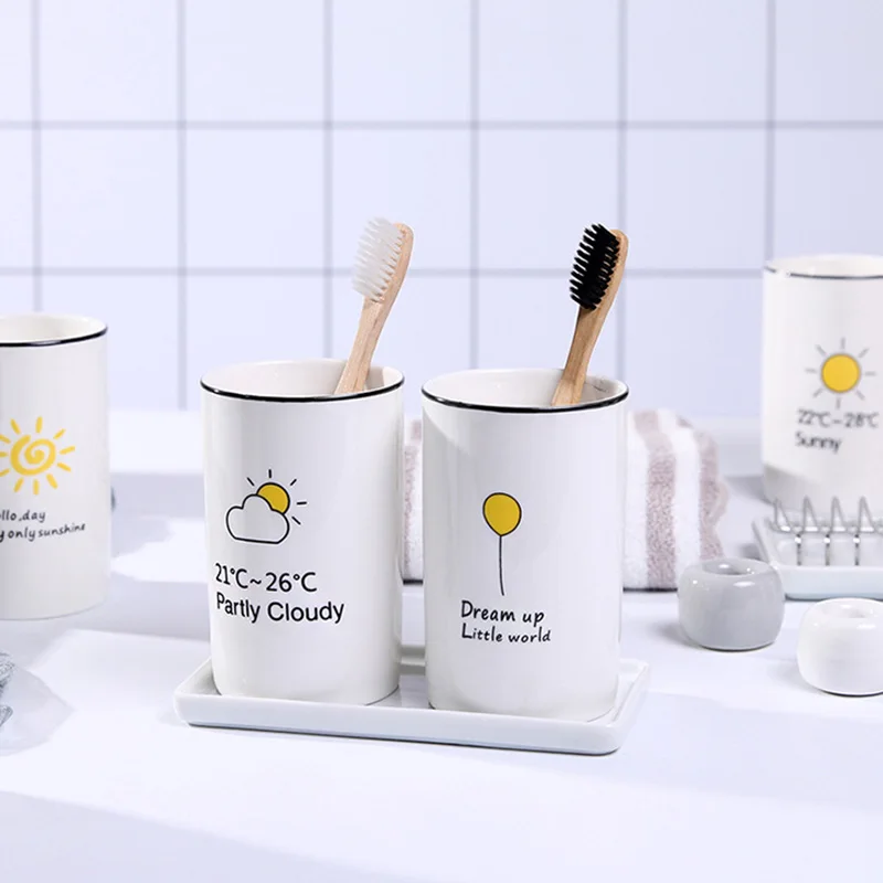 Ceramic Gargle Toothbrush Cup Creative Cartoon Cup Household Cup Bathroom Accessory Set Accessories Sets Free shipping
Ceramic Gargle Toothbrush Cup Creative Cartoon Cup Household Cup Bathroom Accessory Set Accessories Sets Free shipping