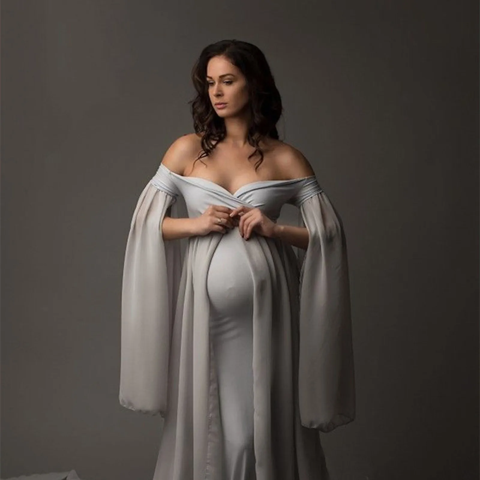 Spring Pregnancy Dress Women Chiffon Cloak Pregnants Photography Props Floor Length Maternity Dress Платье Для Беременных
Spring Pregnancy Dress Women Chiffon Cloak Pregnants Photography Props Floor Length Maternity Dress Платье Для Беременных