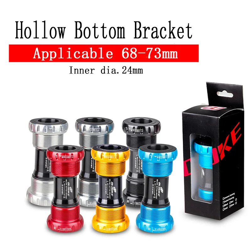 MTB 68-73mm BB - C68 Aluminum Alloy Screw-in Thread Bottom Bracket Ball Bearing Bicycle Part Compatible With 22-24mm -40
MTB 68-73mm BB - C68 Aluminum Alloy Screw-in Thread Bottom Bracket Ball Bearing Bicycle Part Compatible With 22-24mm -40