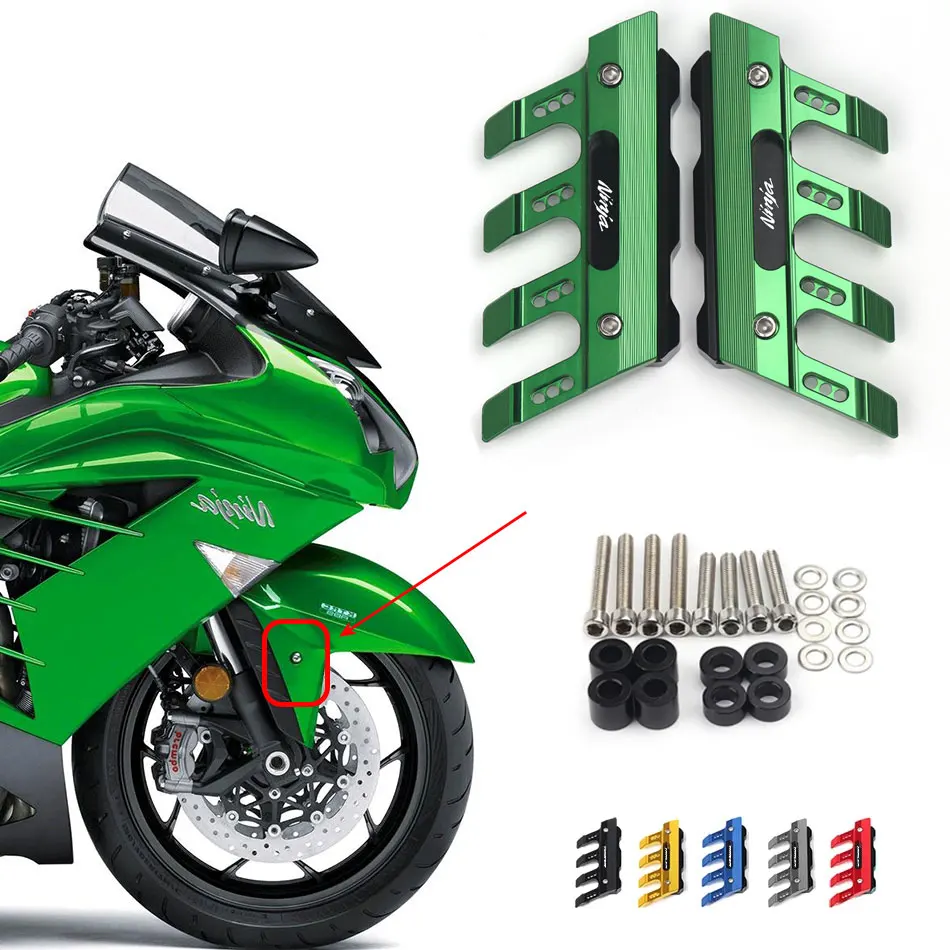 For KAWASAKI NINJA ZX14R ZX-14R Motorcycle CNC Accessories Mudguard Side Protection Block Front Fender Anti-Fall Slider
For KAWASAKI NINJA ZX14R ZX-14R Motorcycle CNC Accessories Mudguard Side Protection Block Front Fender Anti-Fall Slider