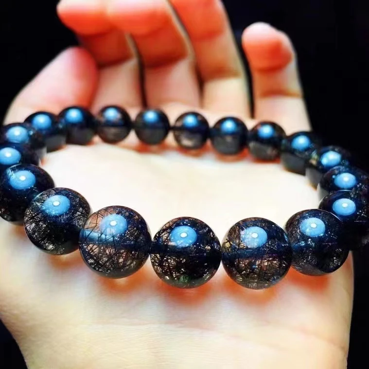 Браслет из натурального черного рутилированного кварца с прозрачными круглыми бусинами, 10,6 мм, женский, мужской, эластичный, женский, AAAAAA ор...
Браслет из натурального черного рутилированного кварца с прозрачными круглыми бусинами, 10,6 мм, женский, мужской, эластичный, женский, AAAAAA ор...