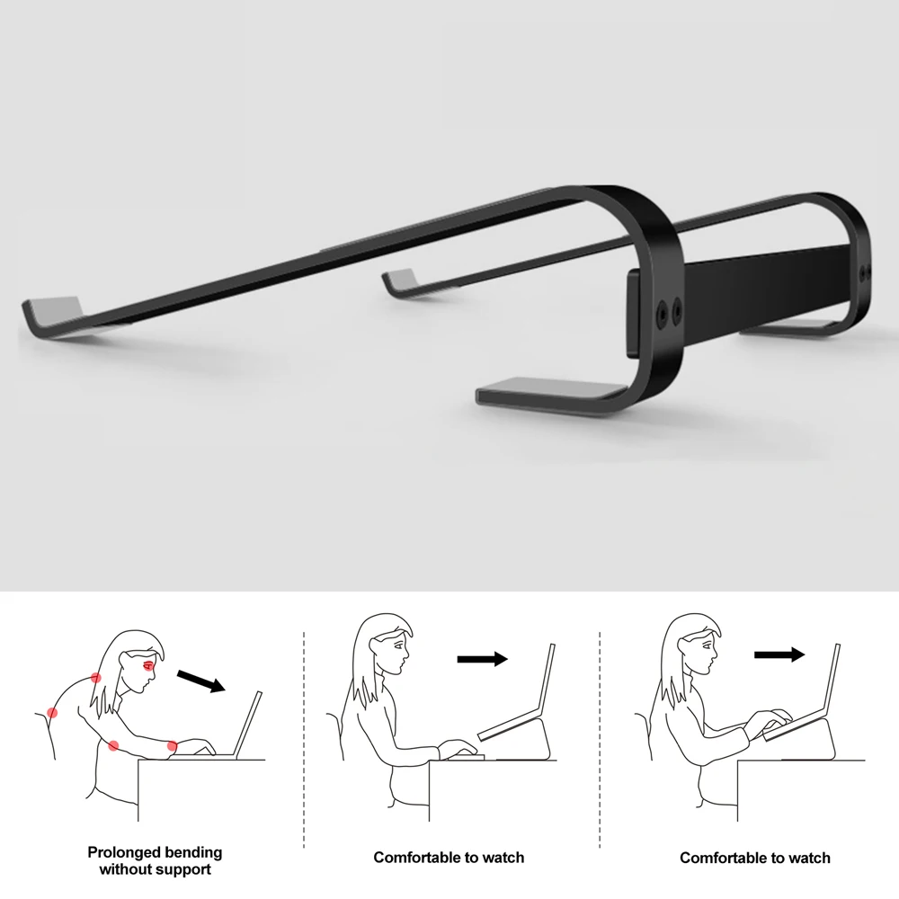 Laptop Stand Aluminum Alloy Tablet Hollow Support Base Lifting Cooling Riser Holder for 10-18Inch Notebook Computer
Laptop Stand Aluminum Alloy Tablet Hollow Support Base Lifting Cooling Riser Holder for 10-18Inch Notebook Computer