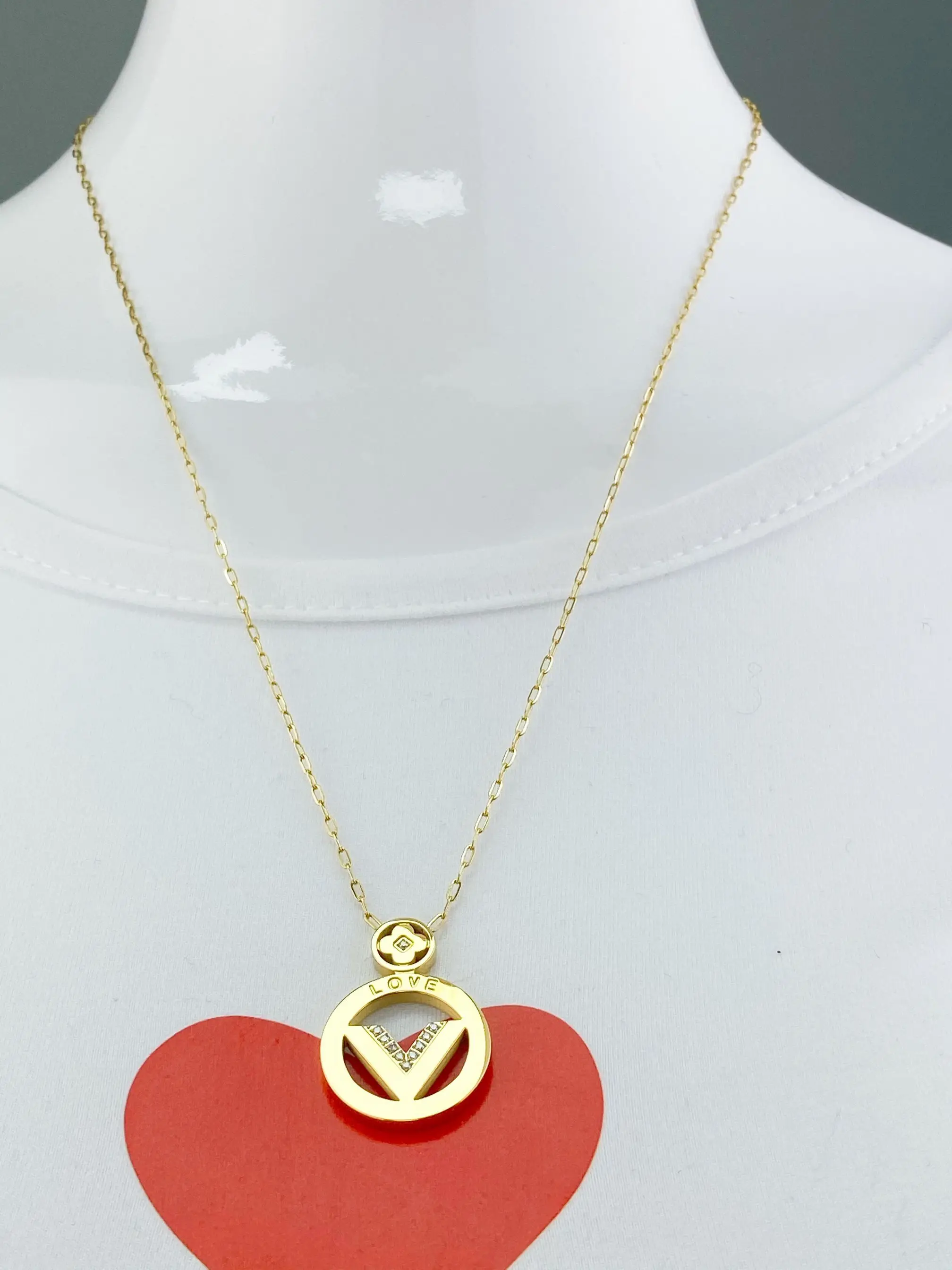 Necklace Jewelry Stainless Steel New Goddess Luxury Golden Color Luxe Fashion For Women Hot Sell V
Necklace Jewelry Stainless Steel New Goddess Luxury Golden Color Luxe Fashion For Women Hot Sell V