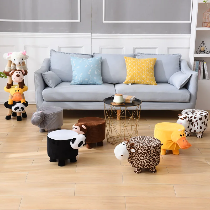 Cartoon solid wood children's toy stools a variety of animal shapes home cute plush shoe change stool can be stacked durable
Cartoon solid wood children's toy stools a variety of animal shapes home cute plush shoe change stool can be stacked durable