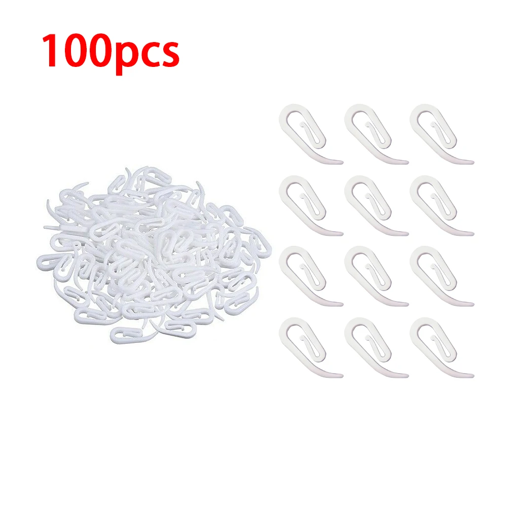 6-Shaped Plastic Injection Curtain Plastic Hook White Plastic Curtain Hook Curtain Accessories 100 pcs/pack
6-Shaped Plastic Injection Curtain Plastic Hook White Plastic Curtain Hook Curtain Accessories 100 pcs/pack