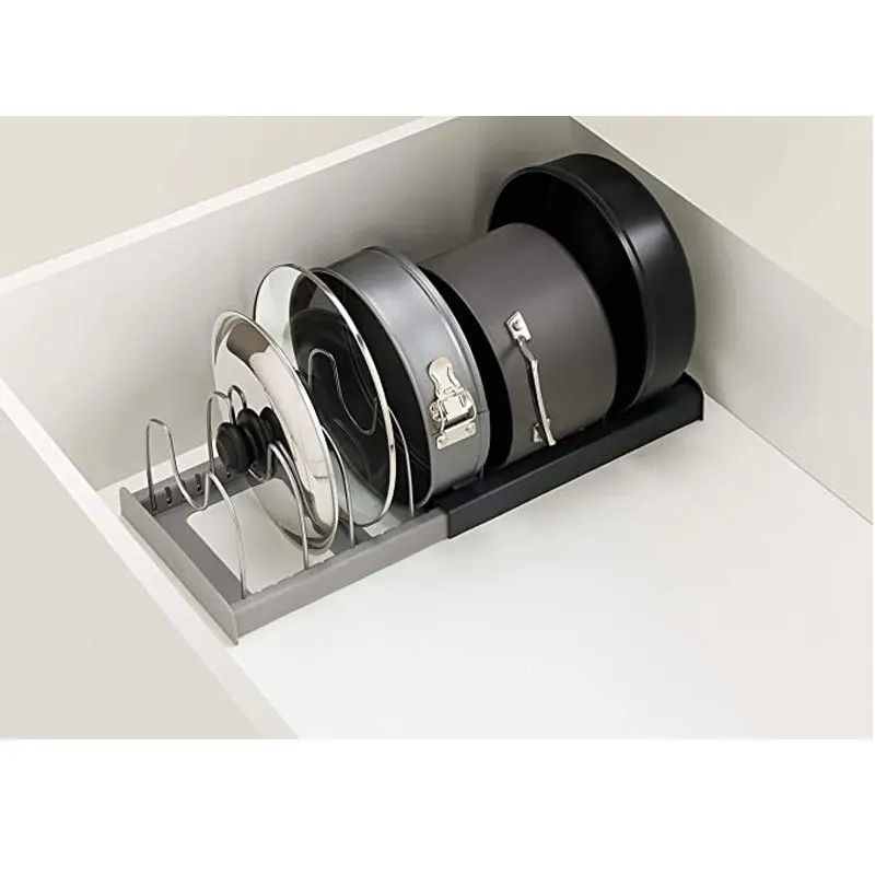 Kitchen Floor Pot Lid Storage Rack Retractable and Adjustable Stainless Steel Rack
Kitchen Floor Pot Lid Storage Rack Retractable and Adjustable Stainless Steel Rack
