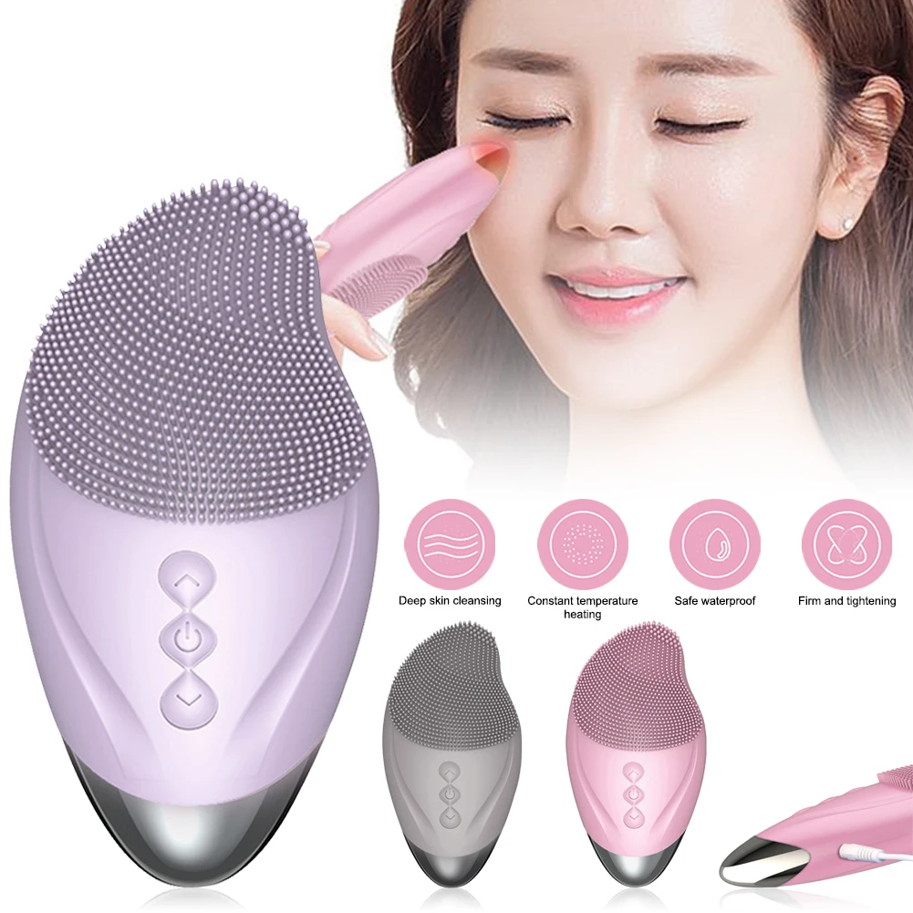 3 Colors Facial Cleaning Brush Rechargeable Sonic Skin Face Heating Function Brush For Cleaning Exfoliating Skin Care For Women
3 Colors Facial Cleaning Brush Rechargeable Sonic Skin Face Heating Function Brush For Cleaning Exfoliating Skin Care For Women