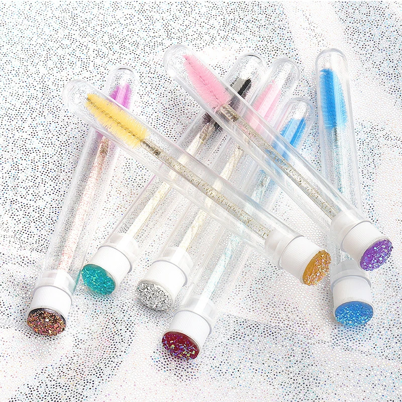 5pcs Transparent Tube Mascara Brush Reusable Crystal Eyelash brush Replaceable Bendable Eyebrow brush Storage Tube Makeup Tools
5pcs Transparent Tube Mascara Brush Reusable Crystal Eyelash brush Replaceable Bendable Eyebrow brush Storage Tube Makeup Tools