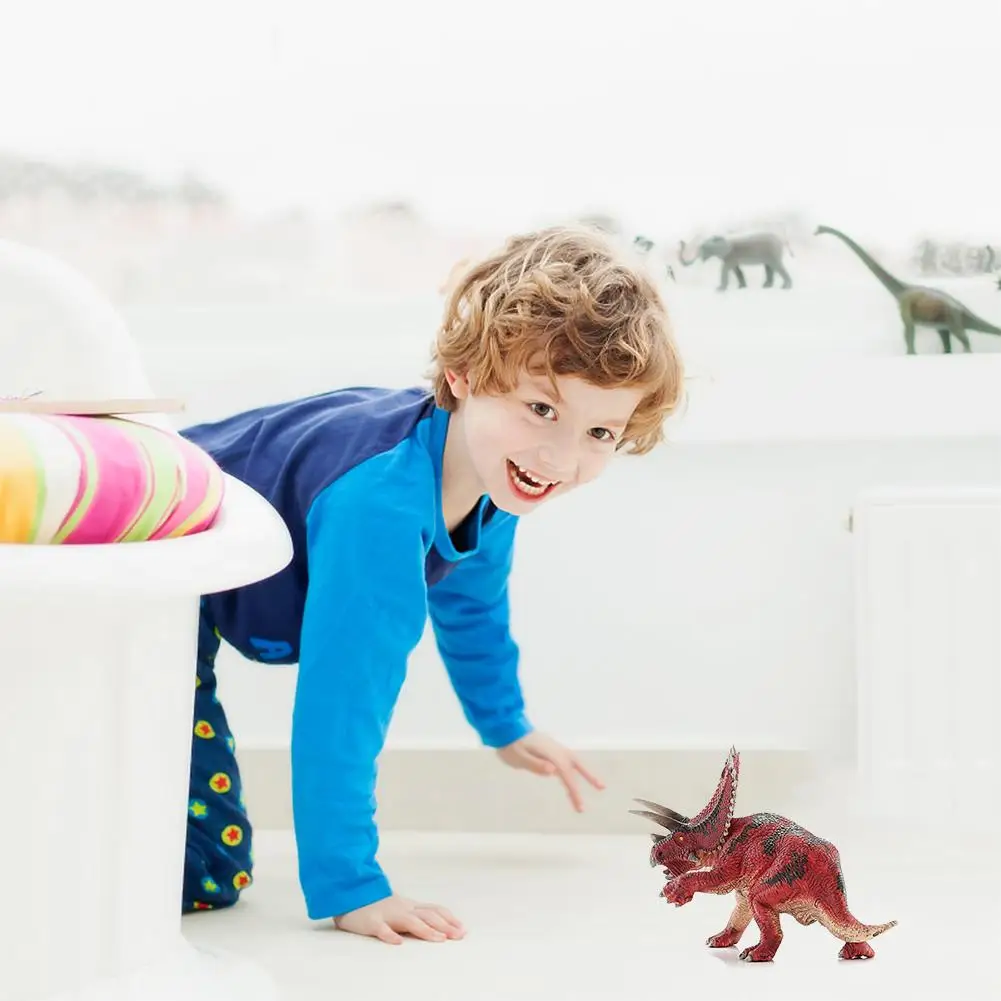 7 5 дюймов динозавр Pentaceratops прочные из ПВХ фигурка игрушки Dinosaurio модель для детей |