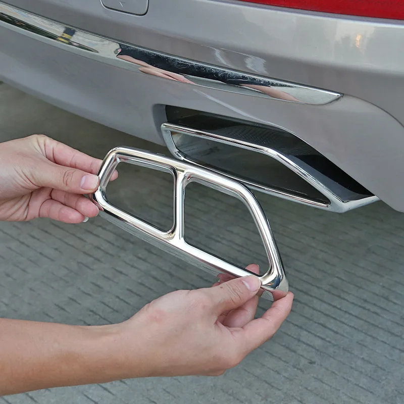 1 Pair Stainless Steel Car Tail Throat Frame Decoration Sticker Trim For BMW 5 Series G30 G38 2017-2020 Exhaust Pipe Accessories
1 Pair Stainless Steel Car Tail Throat Frame Decoration Sticker Trim For BMW 5 Series G30 G38 2017-2020 Exhaust Pipe Accessories